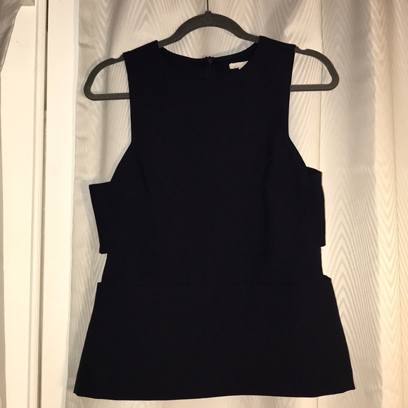 Navy Blue H&M Sleeveless Top with Cutouts - Picture 4 of 4